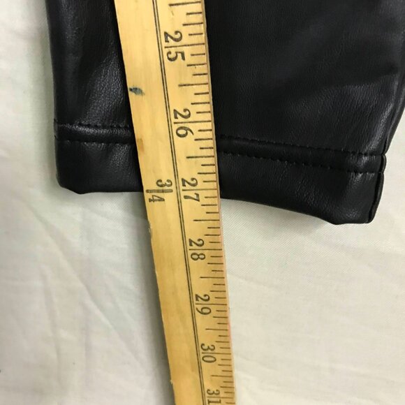 NWT A New Day Women's XXL Black Ankle Zip Faux Leather Pants Pull On Tapered Leg - Picture 6 of 7